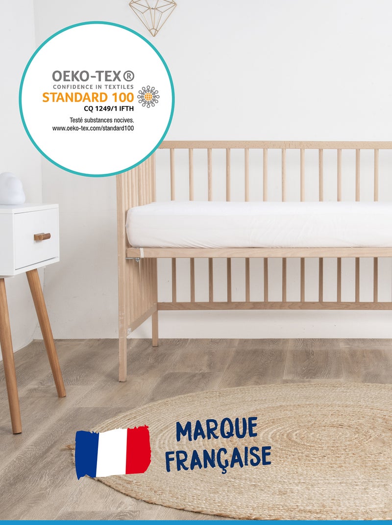 Protège matelas bébé imperméable blanc - Kiabi