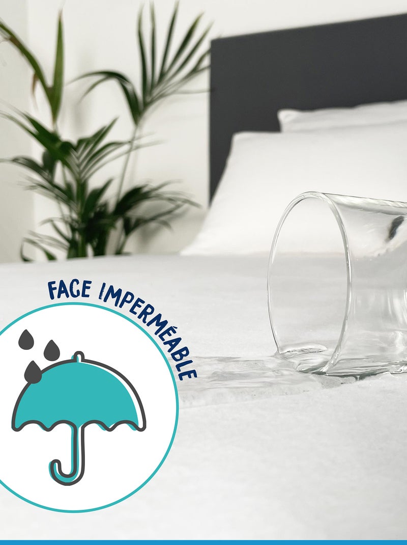 Protège matelas bébé imperméable blanc - Kiabi