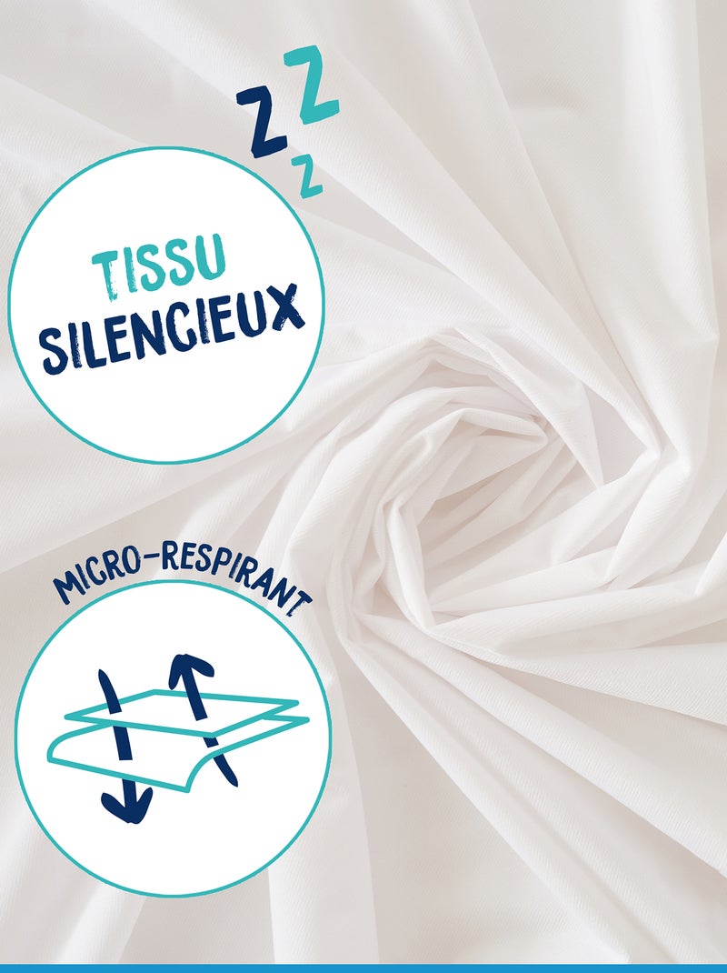 Protège matelas bébé imperméable blanc - Kiabi