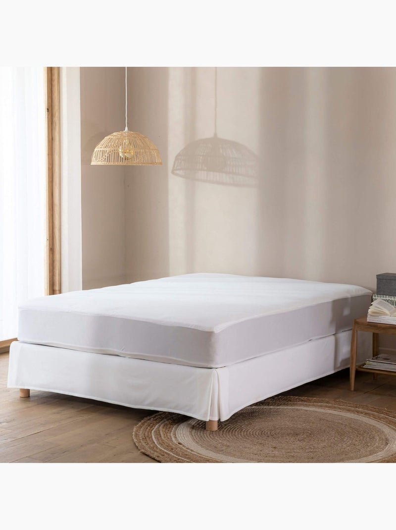 Protège matelas bouclette imperméable bonnet 27 - Terre de Nuit Blanc - Kiabi