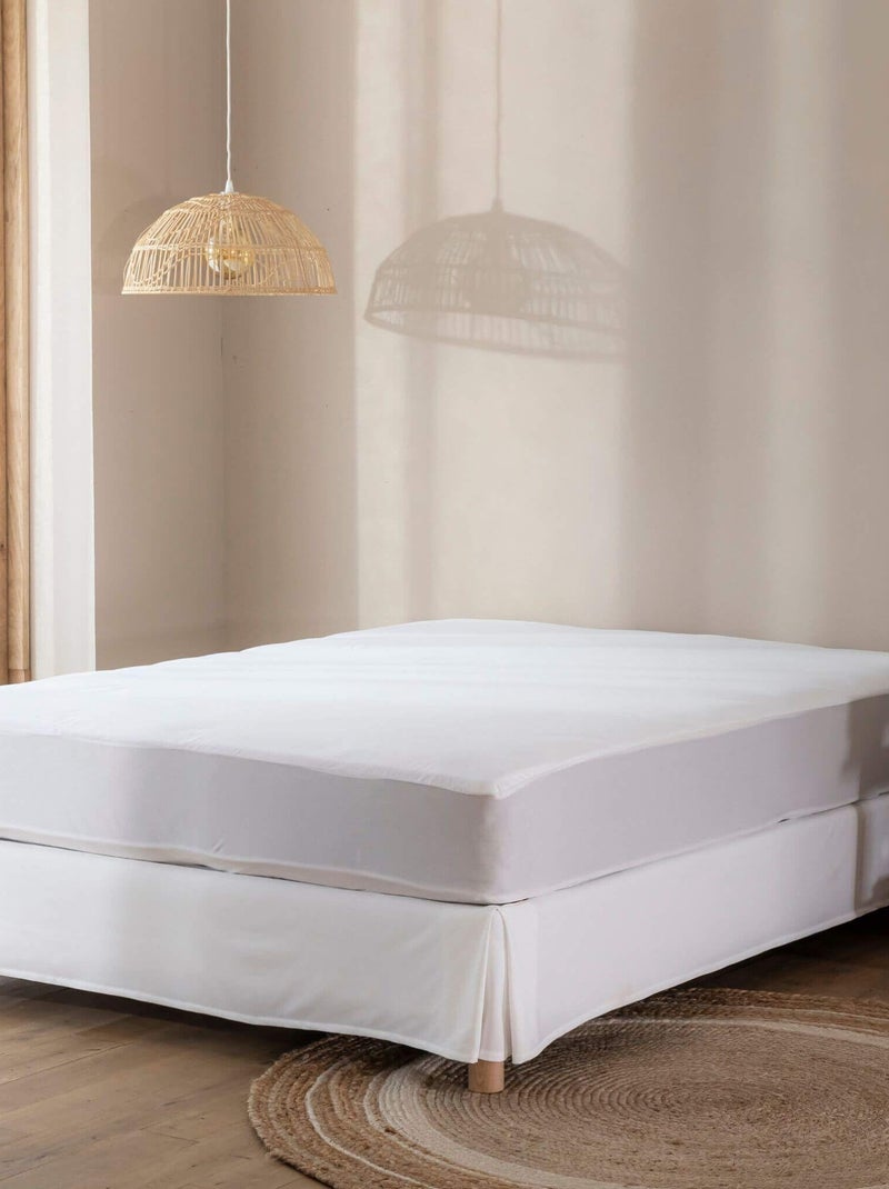 Protège matelas bouclette imperméable bonnet 27 Blanc - Kiabi