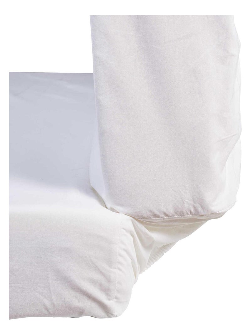 Protège matelas clic-clac coton imperméable Blanc - Kiabi