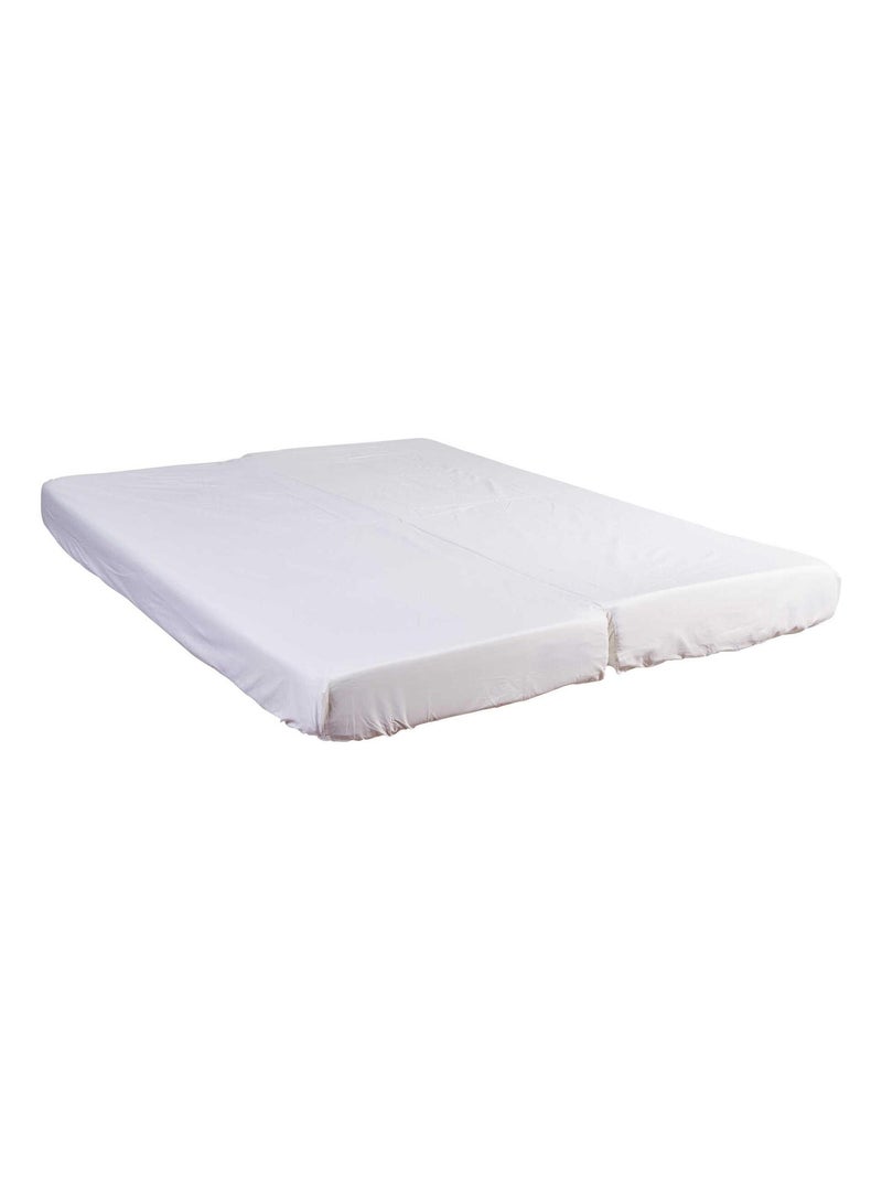 Protège matelas clic-clac coton imperméable Blanc - Kiabi