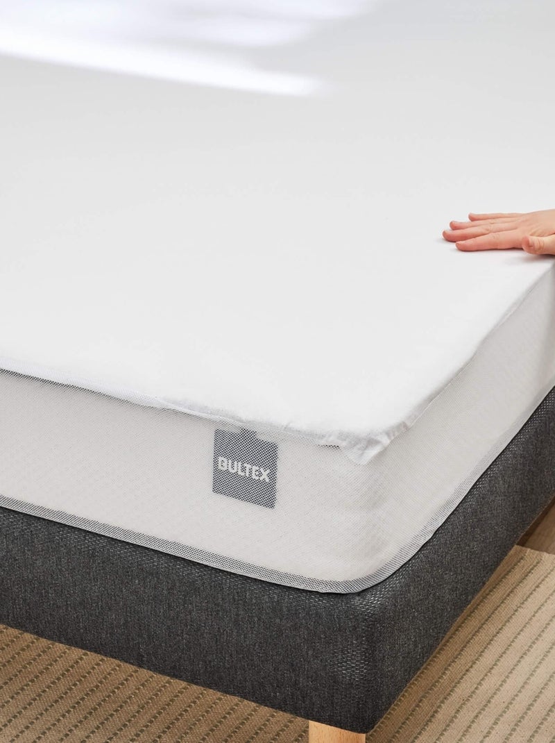 Protège matelas coton doux bonnet 20 à 30 cm - Bultex Blanc - Kiabi
