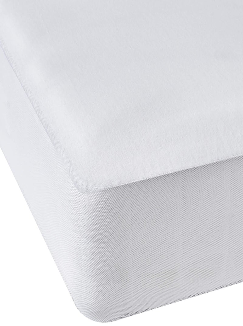 Protège matelas coton doux bonnet 20 à 30 cm - Bultex Blanc - Kiabi