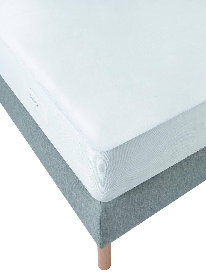 Protège matelas coton doux bonnet 20 à 30 cm - Bultex Blanc - Kiabi