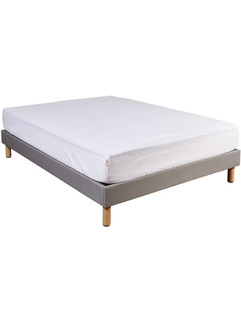 Protège matelas coton imperméable bonnet 30 - Terre de Nuit Blanc - Kiabi