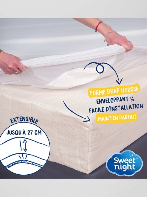 Protège matelas Coton Imperméable et Anti Acariens - Kiabi