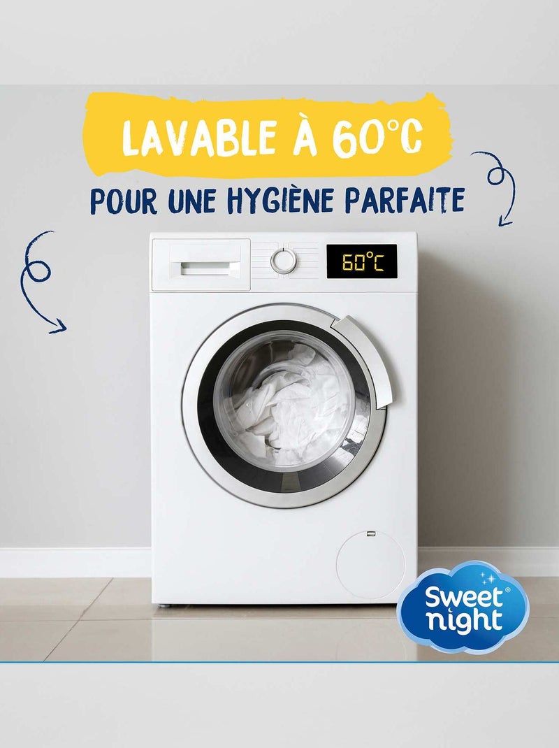 Protège matelas Coton Imperméable et Anti Acariens blanc - Kiabi