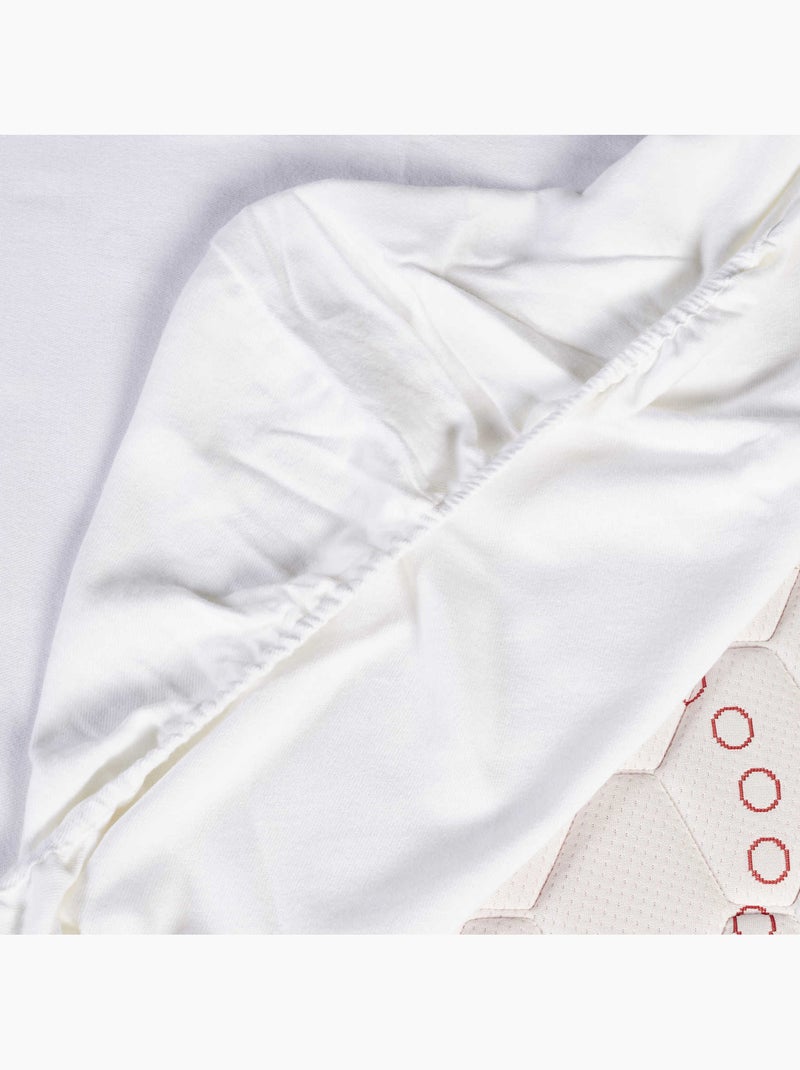 Protège matelas coton molleton bonnet 40 - Terre de Nuit Blanc - Kiabi