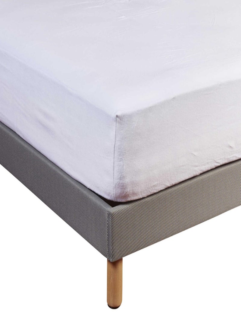 Protège matelas coton molleton bonnet 50 - Terre de Nuit Blanc - Kiabi