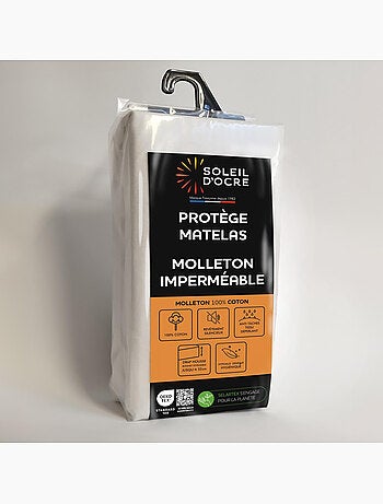 Protege matelas coton MOLLETON imperméable, par Soleil d'ocre