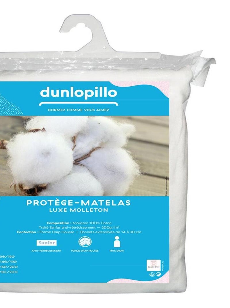 Protège Matelas Douceur - DUNLOPILLO Blanc - Kiabi