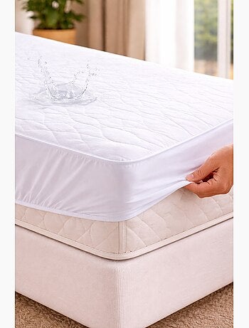 Protege matelas en coton 90 x 190 cm Elisa