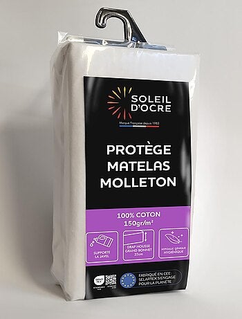 Protège matelas en coton MOLLETON, par Soleil d'ocre