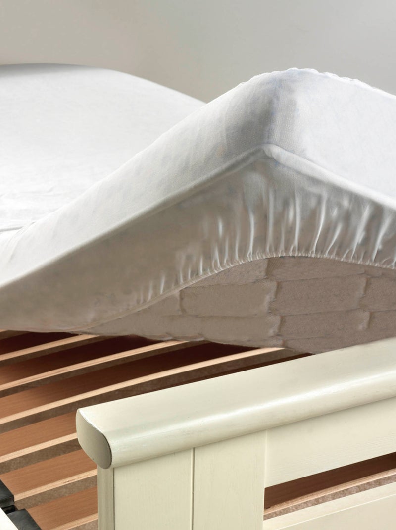 Protège matelas en éponge et imperméable "Ponny" Blanc - Kiabi