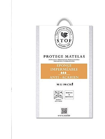 Protege matelas eponge 90 x 190 cm Soni