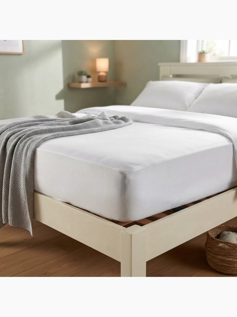 Protège matelas éponge peva anti acariens ponny Blanc - Kiabi