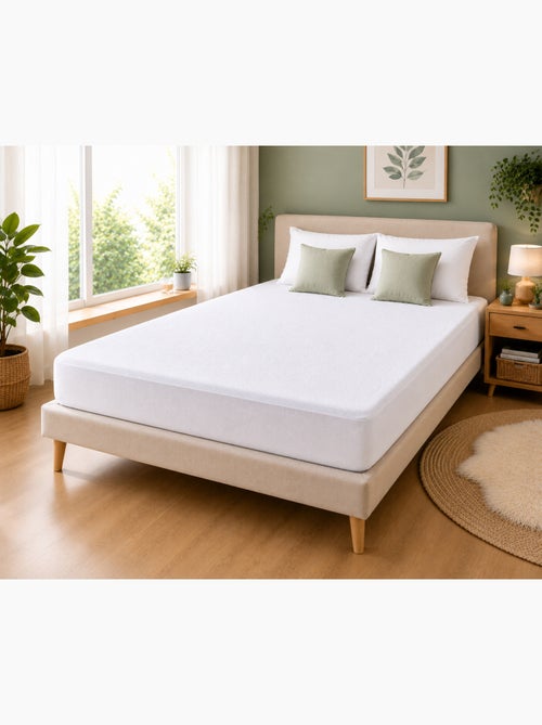 Protège-Matelas Éponge PEVA Imperméable Anti-Acariens - Kiabi