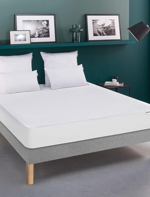 Protège matelas grand confort absorbant blanc - Kiabi