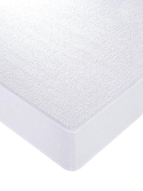 Protège matelas grands bonnets 160x200x30 - Kiabi Protège matelas grands bonnets 160x200x30 - Kiabi
