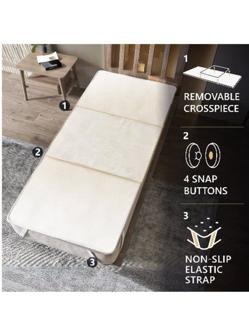 Protège-matelas imperméable - Alèse amovible à clips, hypoallergénique - The White Stone - Kiabi Protège-matelas imperméable - Alèse amovible à clips, hypoallergénique - The White Stone - Kiabi