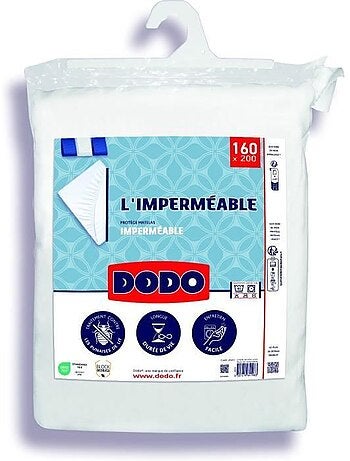 Protège Matelas Imperméable - DODO - 160 x 200 cm - Coton & Polyester - Anti Punaise De Lit