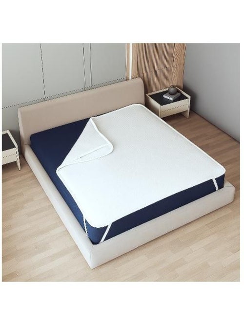 Protège-matelas imperméable - Respirant, hypoallergénique, élastiques - The White Stone - Kiabi