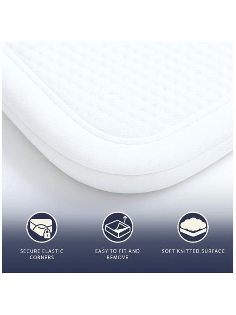 Protège-matelas imperméable - Respirant, hypoallergénique, élastiques - The White Stone Blanc - Kiabi