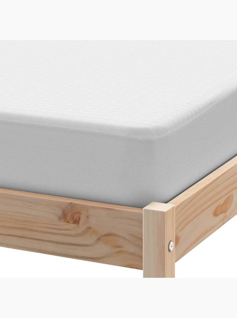 Protège-matelas imperméable à jupe élastique - vidaxl Blanc - Kiabi