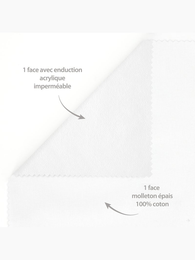 Protège matelas imperméable ANTONY Bonnet de 40 cm Blanc - Kiabi