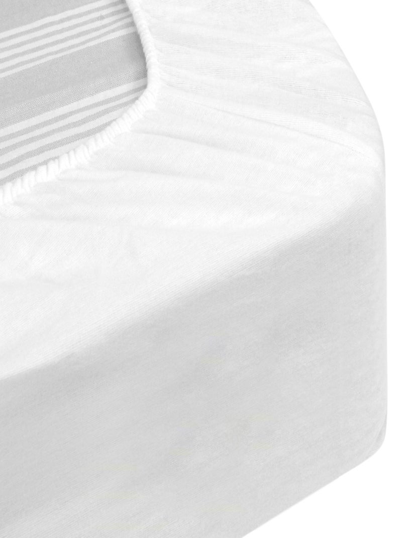 Protège matelas imperméable ARNON Bonnet de 15 cm Blanc - Kiabi