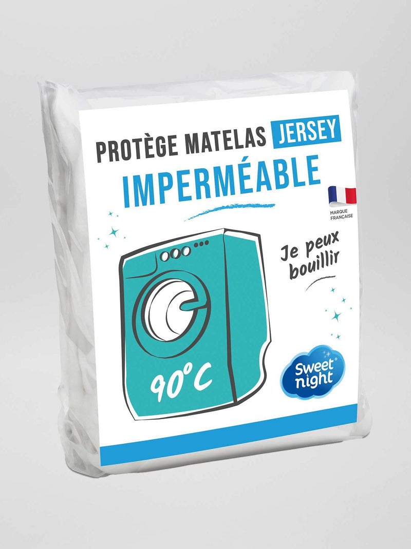 Protège matelas imperméable blanc - Kiabi