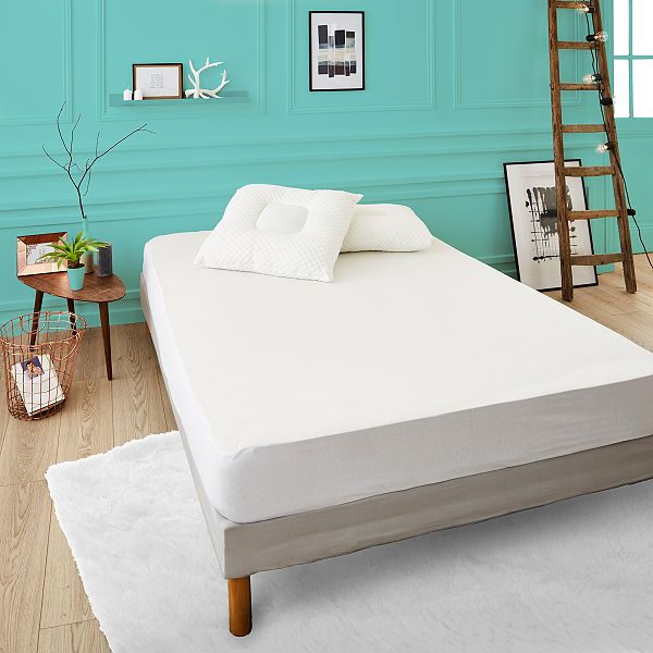 Protege Matelas Impermeable Null Blanc Kiabi 17 00