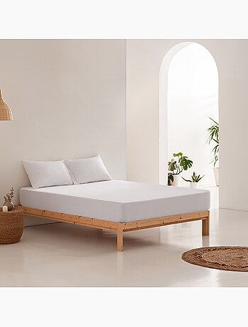Protège-matelas imperméable en éponge, 100 % coton, ajustable, bonnet 30 cm - Gamusi.