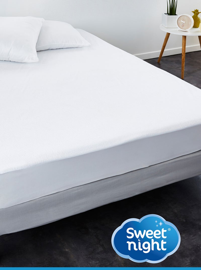 Protège matelas imperméable en éponge blanc - Kiabi