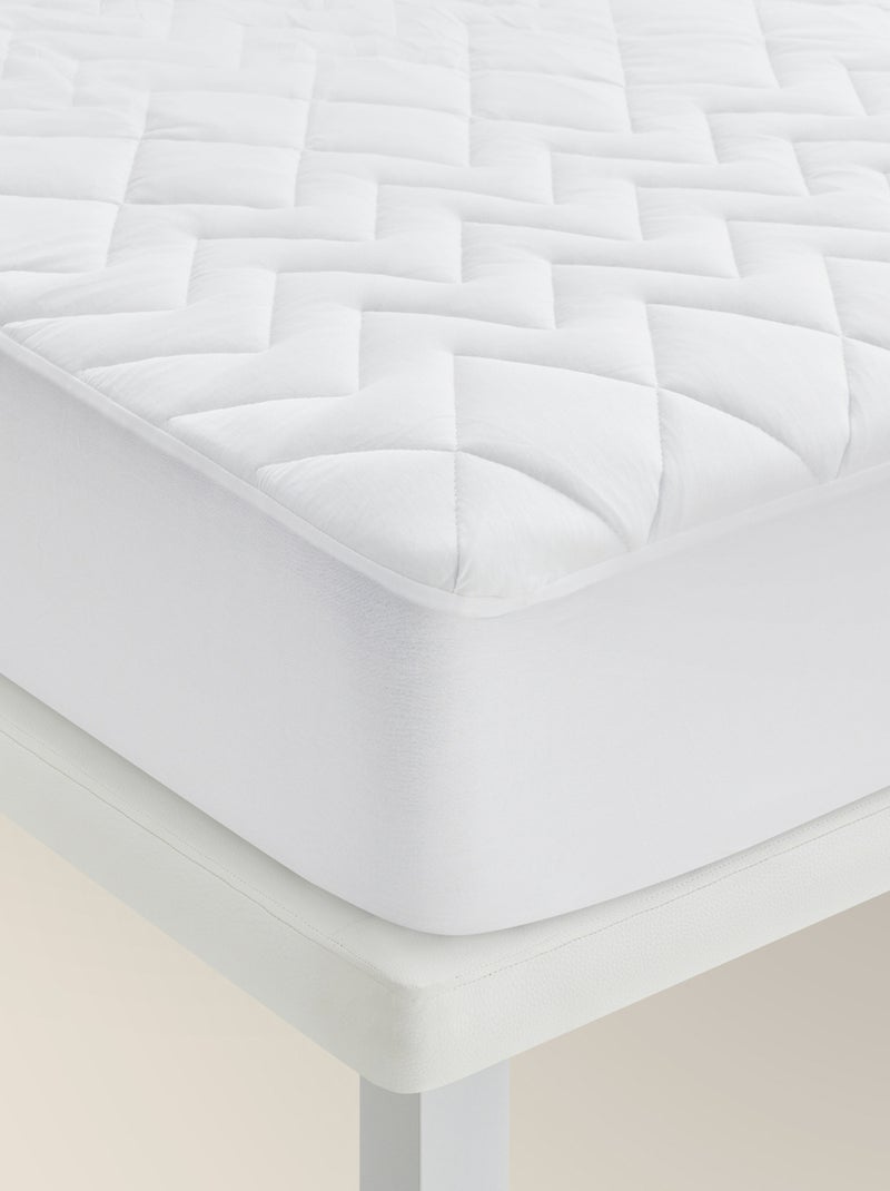 Protège-matelas imperméable en Tencel® Blanc - Kiabi
