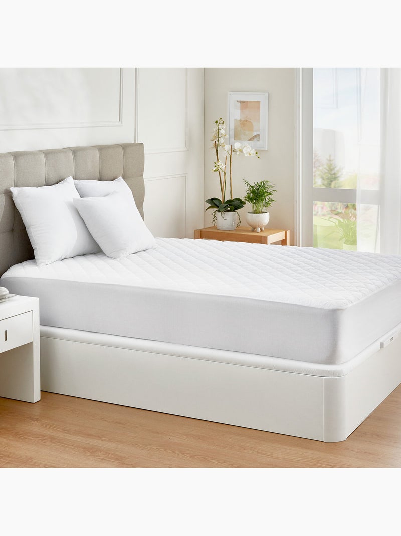 Protège-matelas Imperméable et Anti-acariens Blanc - Kiabi