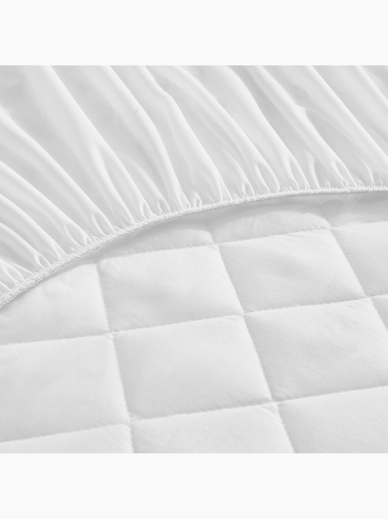 Protège-matelas Imperméable et Anti-acariens Blanc - Kiabi