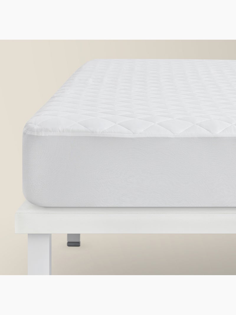 Protège-matelas Imperméable et Anti-acariens Blanc - Kiabi