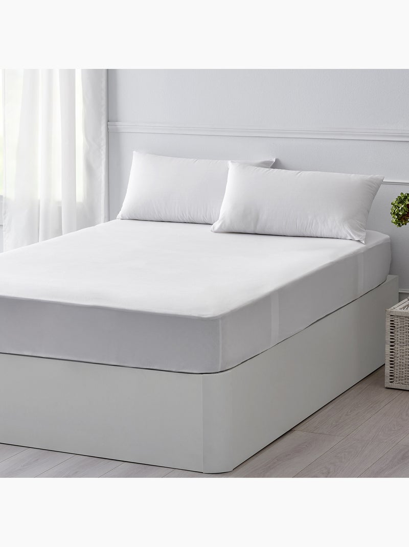 Protège-matelas imperméable et respirant Blanc - Kiabi