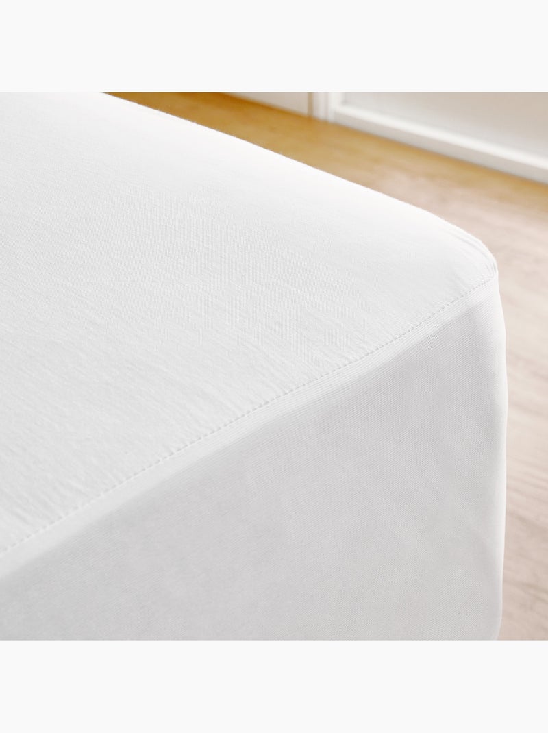 Protège-matelas Imperméable et Respirant , Tissu Tencel, Couvre 5 Côtés Blanc - Kiabi