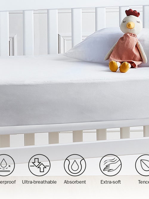 Protège-matelas Imperméable et Respirant , Tissu Tencel, Couvre 5 Côtés - Kiabi