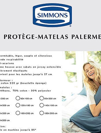 Protège matelas imperméable PALERME - Simmons