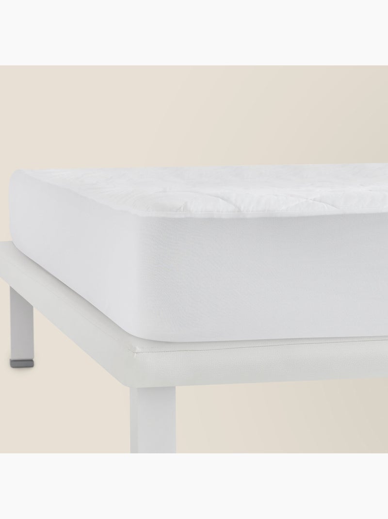 Protège-matelas Matelassé 100% Coton Blanc - Kiabi