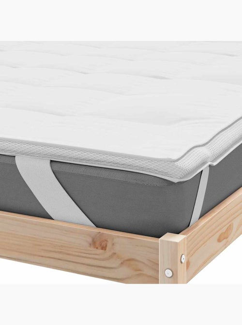 Protège-matelas matelassé à coins élastiques - vidaxl - Kiabi Protège-matelas matelassé à coins élastiques - vidaxl - Kiabi