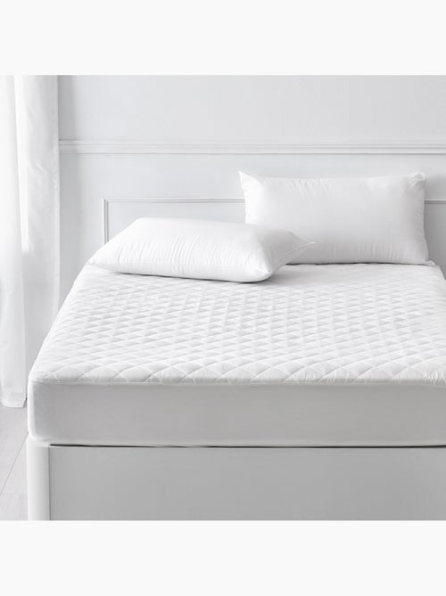 Protège-Matelas Matelassé Aloe Vera – 5 Faces, Respirant et Ajustable - Kiabi