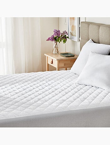 Protège-matelas Matelassé Aloe Vera , Imperméable et Respirant, Hauteur 32 cm
