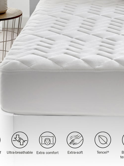 Protège-matelas Matelassé Thermorégulateur Pour Matelas jusqu'à 45 cm - Kiabi