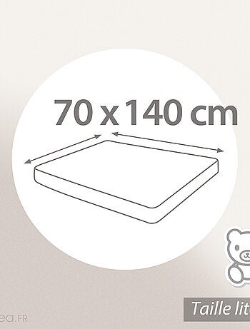 Protège matelas molleton ACHUA Bonnet de 15 cm Drap housse
